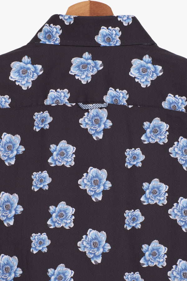 Donatello Iconic Poplin Man Shirt Light Blue