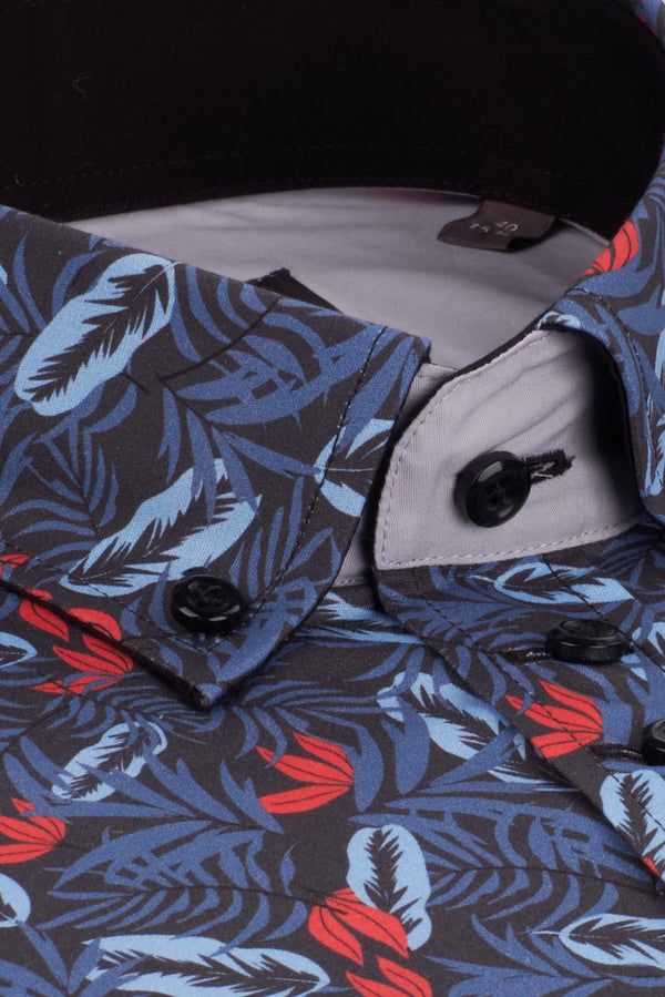 Camisa Hombre Donatello Iconic Popelin Azul Azul