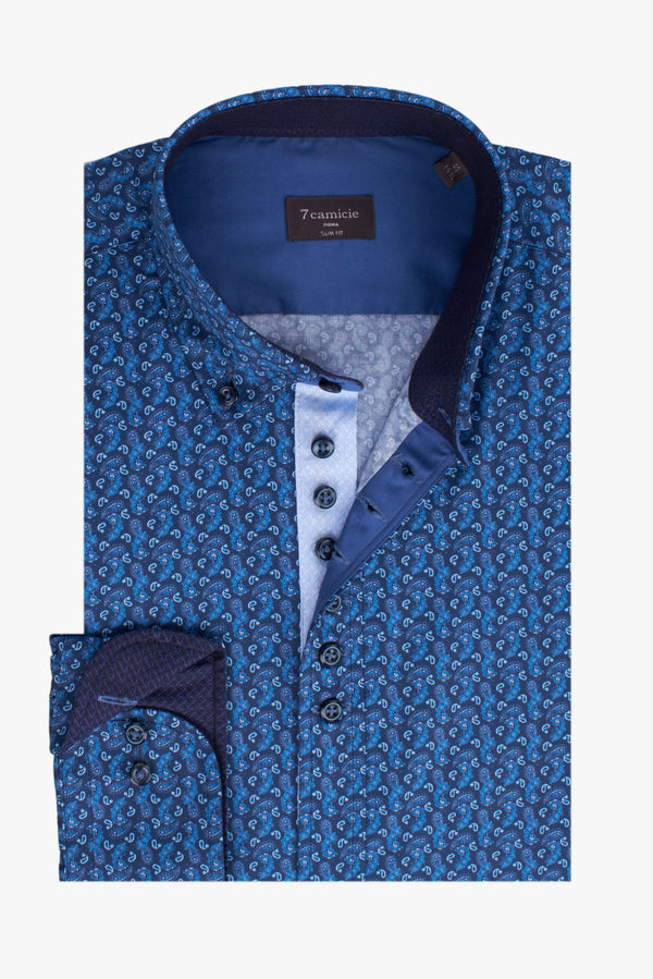 Camicia Uomo Donatello Iconic Popelin Blu Celeste