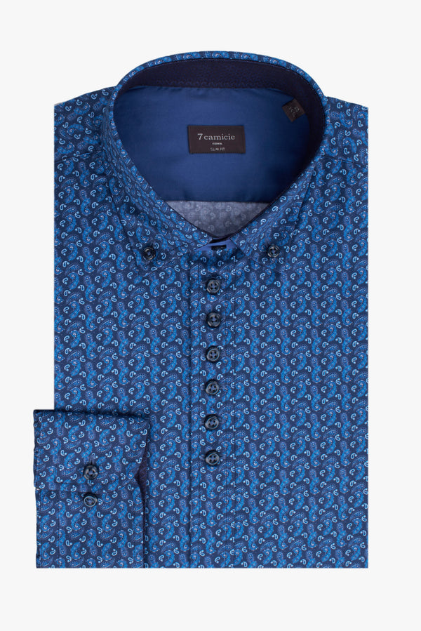 Camicia Uomo Donatello Iconic Popelin Blu Celeste