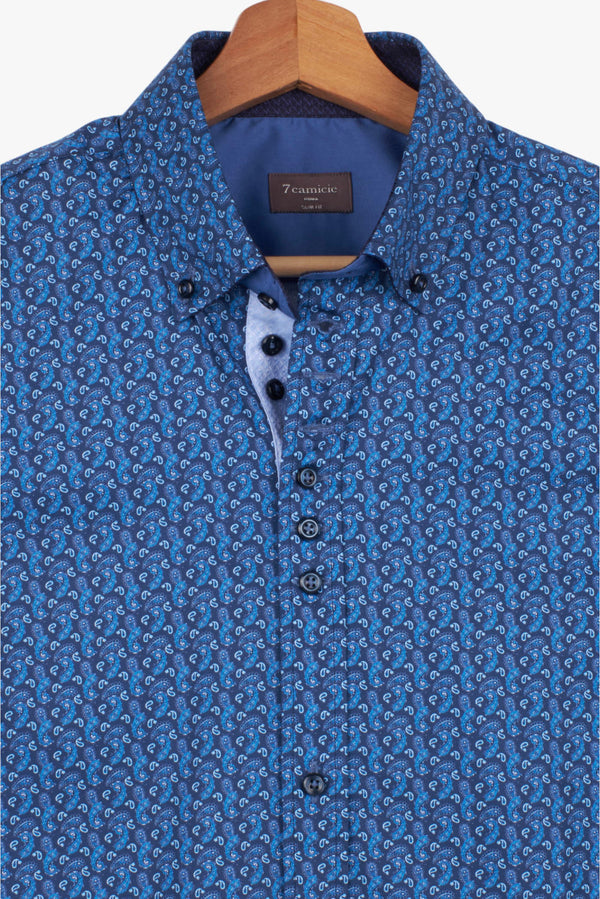 Camicia Uomo Donatello Iconic Popelin Blu Celeste