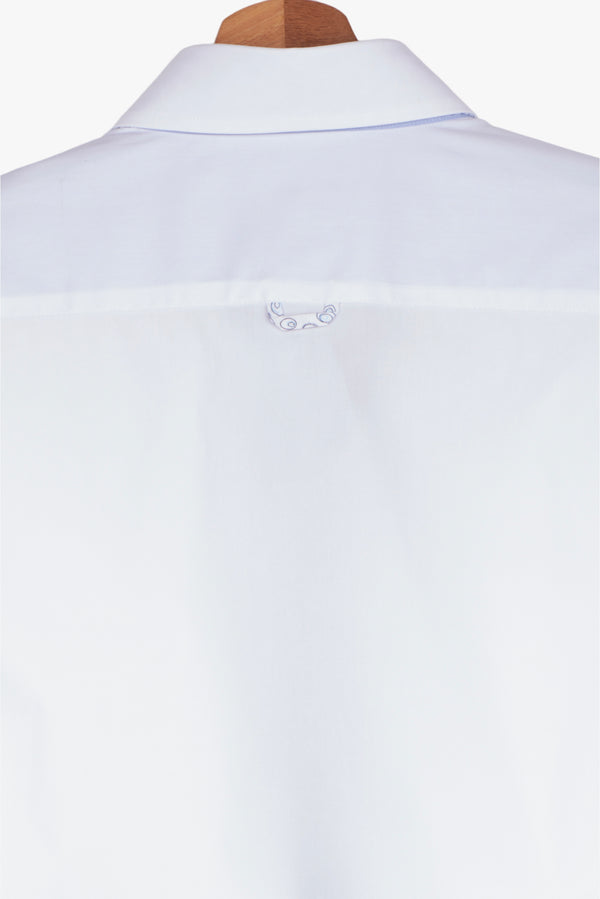 Camicia Uomo Donatello Iconic Popelin Stretch Bianco