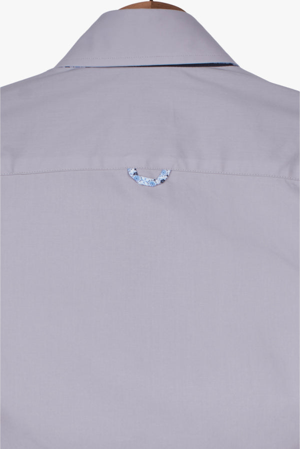 Camicia Uomo Donatello Iconic Popelin Stretch Grigio