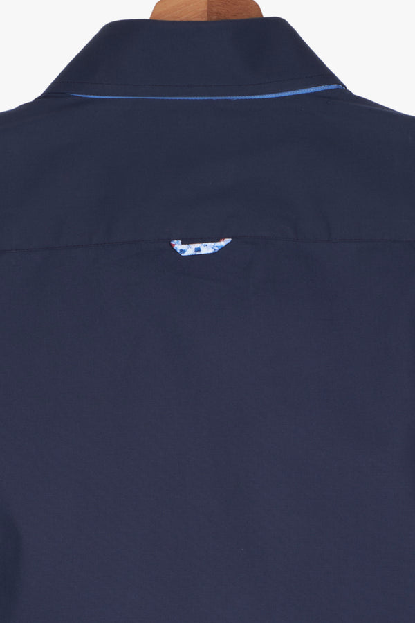 Camicia Uomo Donatello Iconic Popelin Stretch Blu