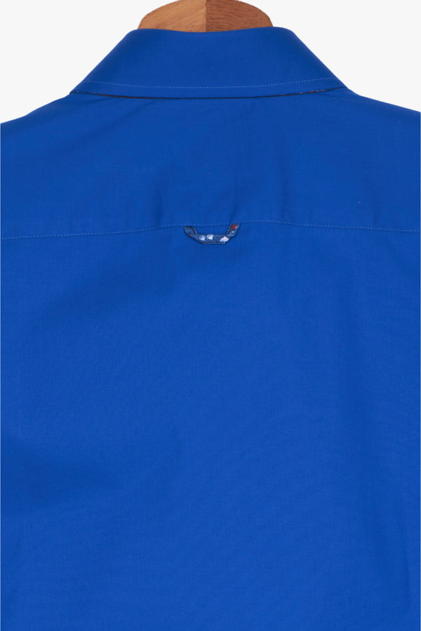 Camicia Uomo Donatello Iconic Popelin Stretch Blu scuro