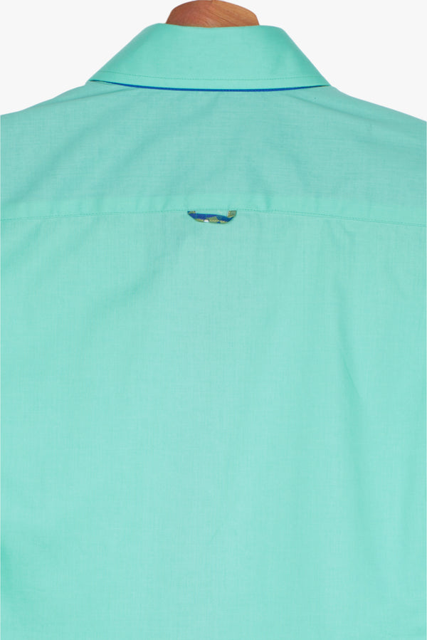 Chemise Homme Donatello Iconic Popelin Stretch Vert