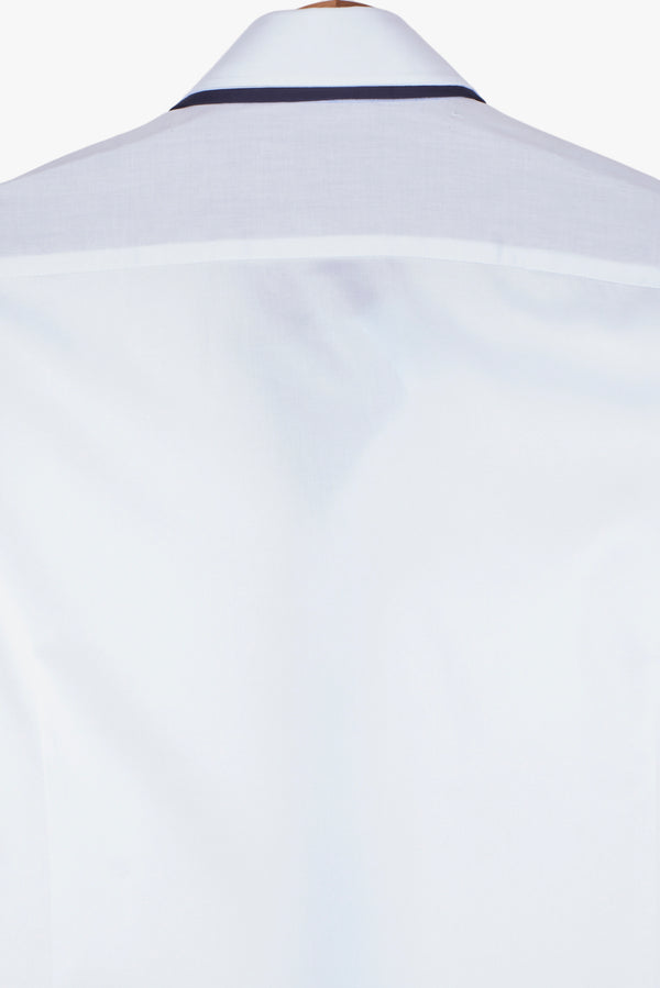 Chemise Homme Sport Satin Blanc