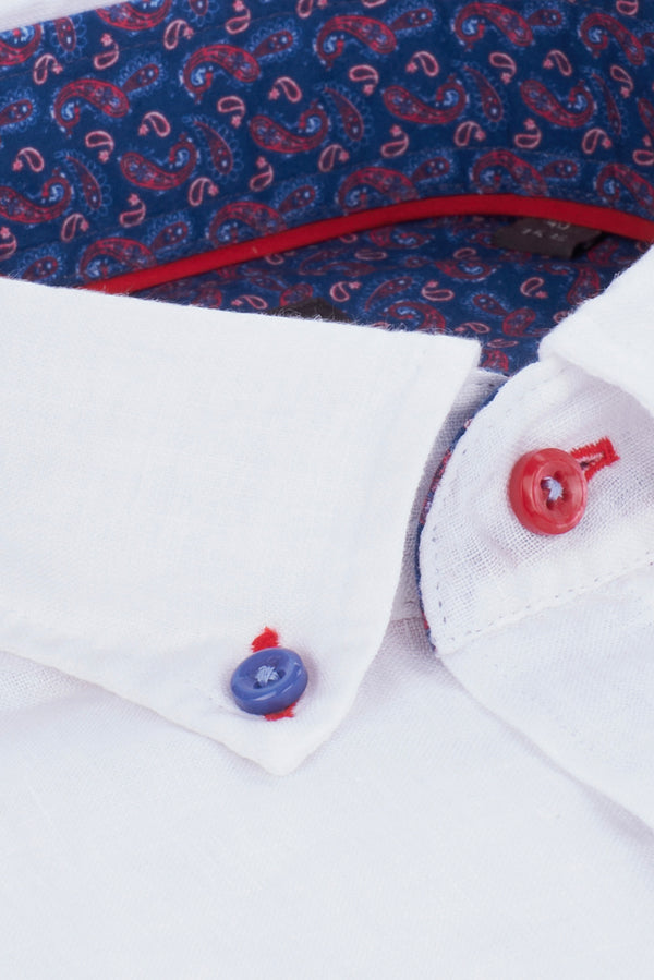 Sport Linen Man Shirt White