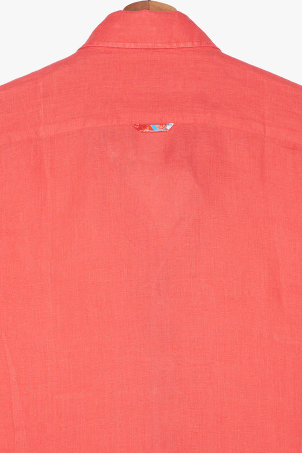 Chemise Homme Sport Lin Rouge