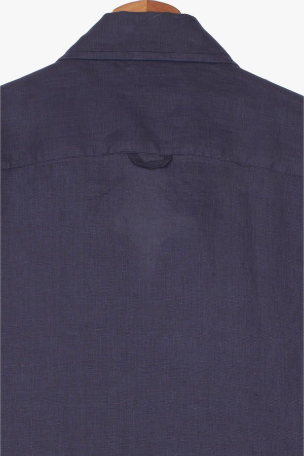 Camisa Hombre Manga corta Leonardo Sport Lino Azul