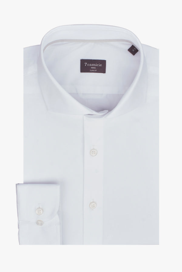 Chemise Homme Firenze Sport Popelin Stretch Blanc