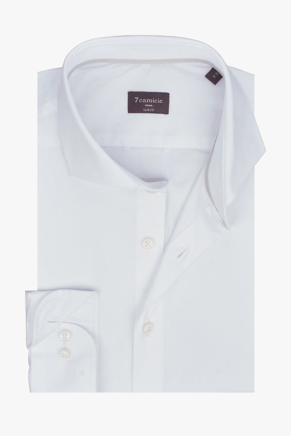Chemise Homme Firenze Sport Popelin Stretch Blanc