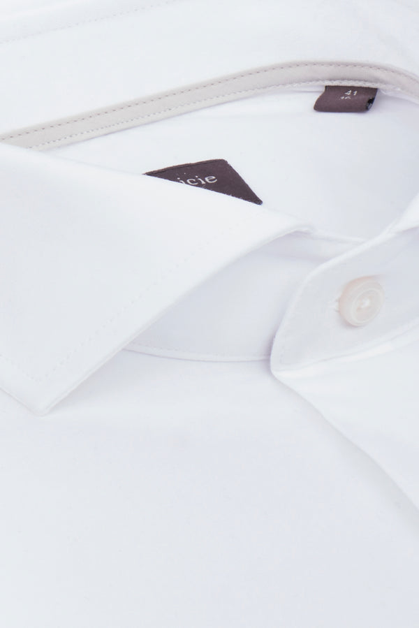 Chemise Homme Firenze Sport Popelin Stretch Blanc
