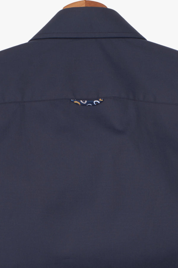 Camicia Uomo Firenze Sport Popelin Stretch Blu