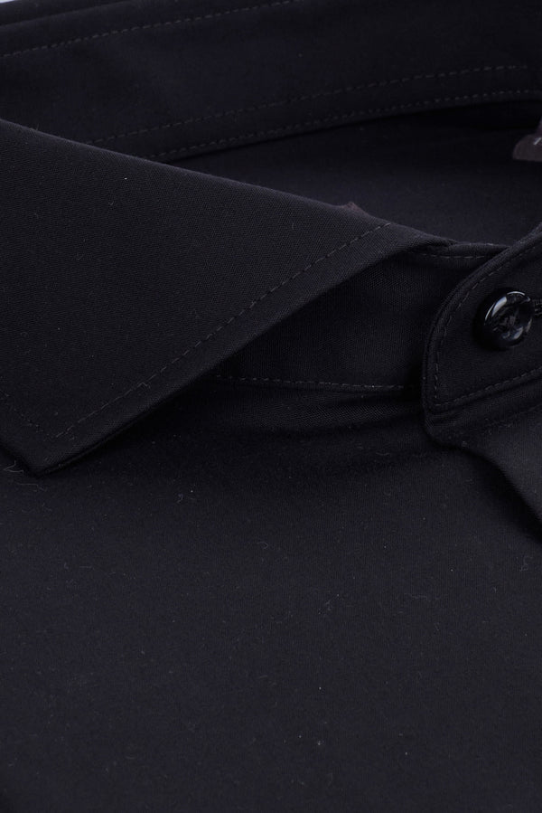 Chemise Homme Firenze Essential Popelin Noir Sans repassage
