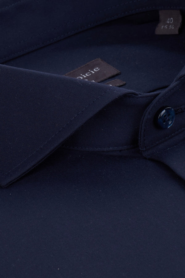 Chemise Homme Firenze Essential Popelin Bleu Sans repassage