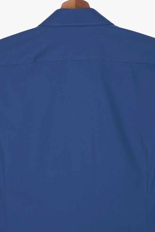 Firenze Essential Herren Hemd Popelin Blau Buegelfreie
