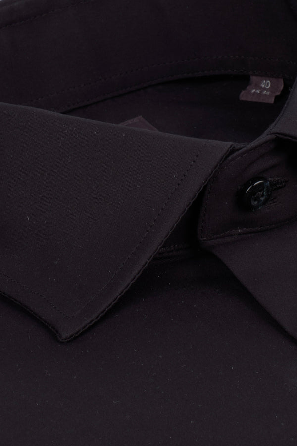 Camisa Hombre Firenze Essential Popelin Stretch Negro