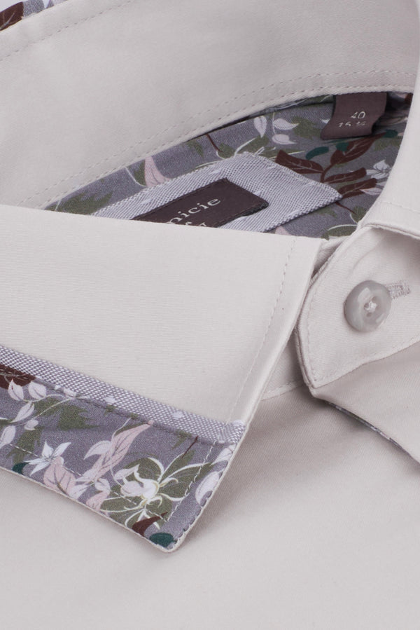 Camicia Uomo Sport Satin Grigio