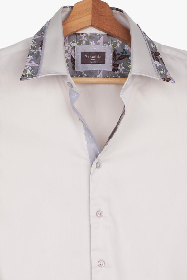Camicia Uomo Sport Satin Grigio