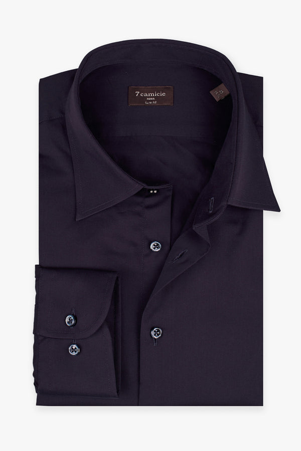 Chemise Homme Romeo Essential Satin Bleu