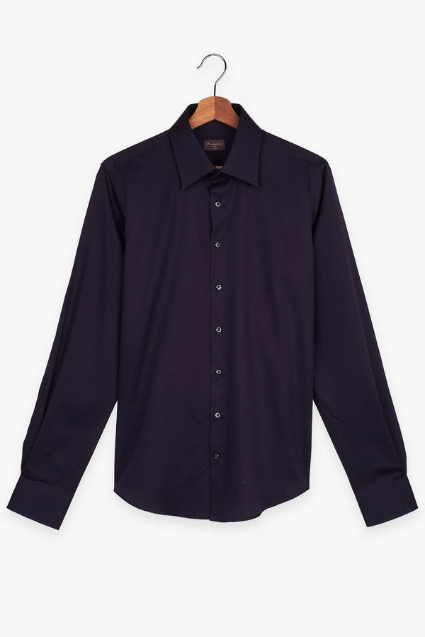 Chemise Homme Romeo Essential Satin Bleu