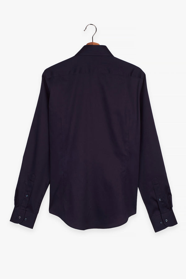 Chemise Homme Romeo Essential Satin Bleu