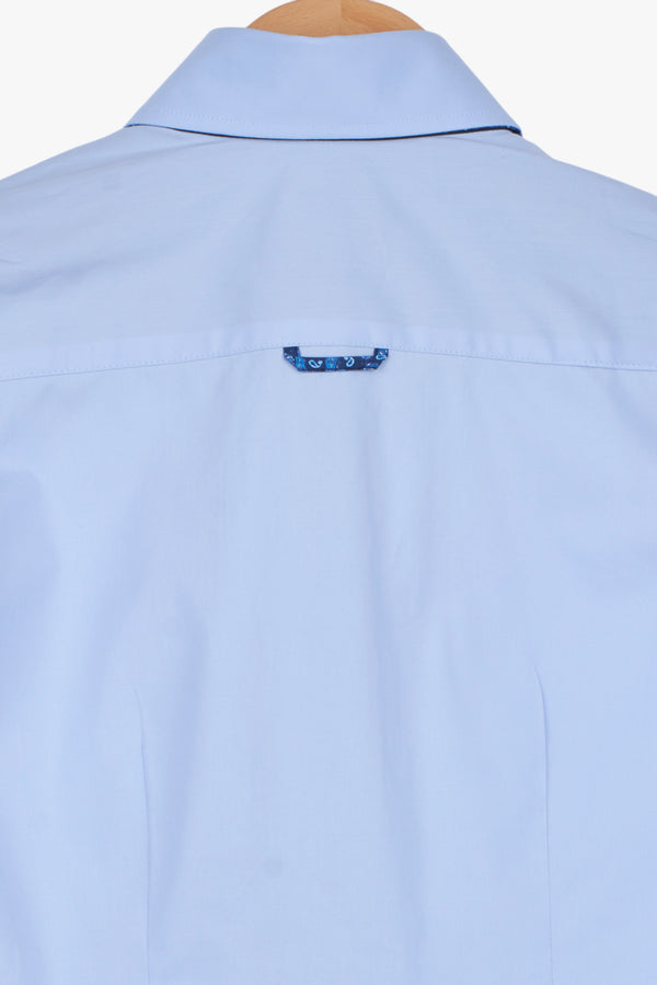 Silvia Iconic Damen Hemd Poplin Stretch Hellblau