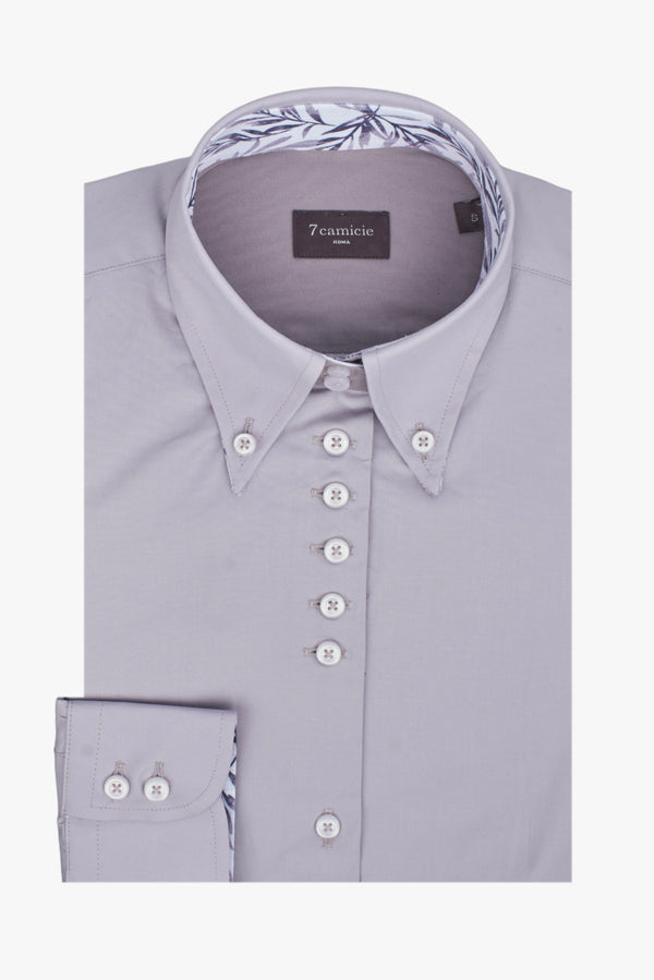 Camicia Donna Silvia Iconic Popelin Stretch Grigio