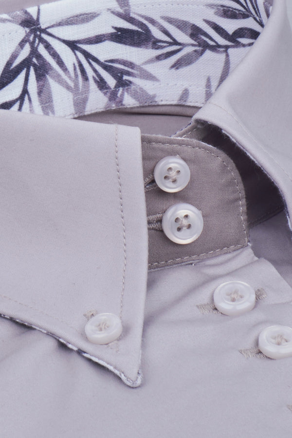 Camicia Donna Silvia Iconic Popelin Stretch Grigio