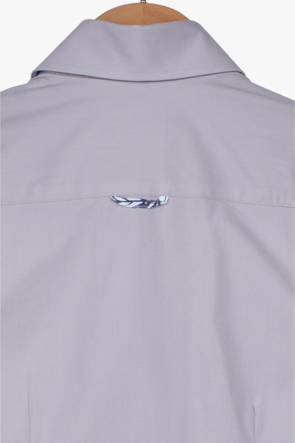 Camicia Donna Silvia Iconic Popelin Stretch Grigio