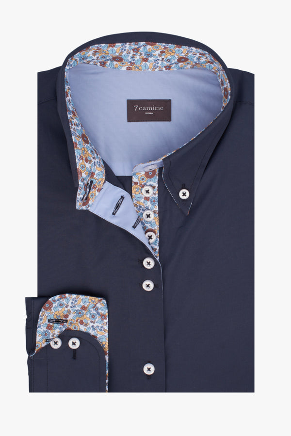 Chemise Femme Silvia Iconic Popelin Stretch Bleu