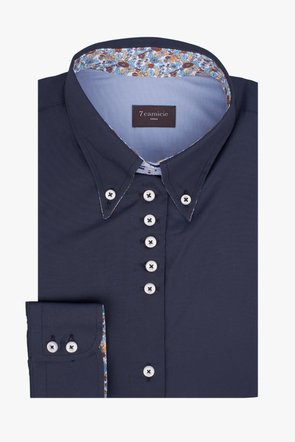 Chemise Femme Silvia Iconic Popelin Stretch Bleu