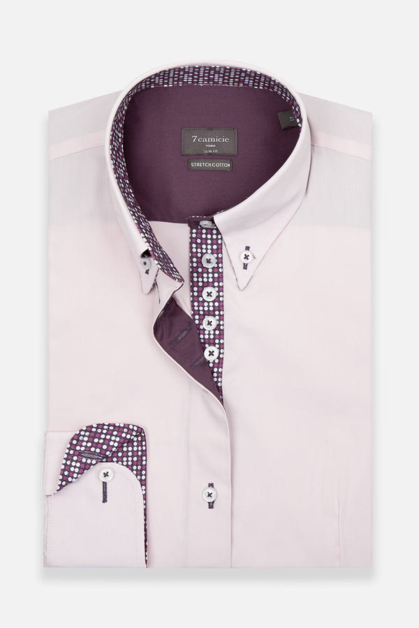 Camisa Mujer Silvia Iconic Popelin Stretch Rosa