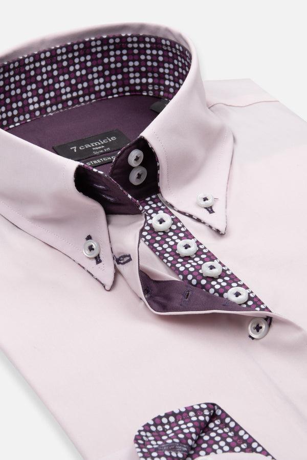 Camisa Mujer Silvia Iconic Popelin Stretch Rosa