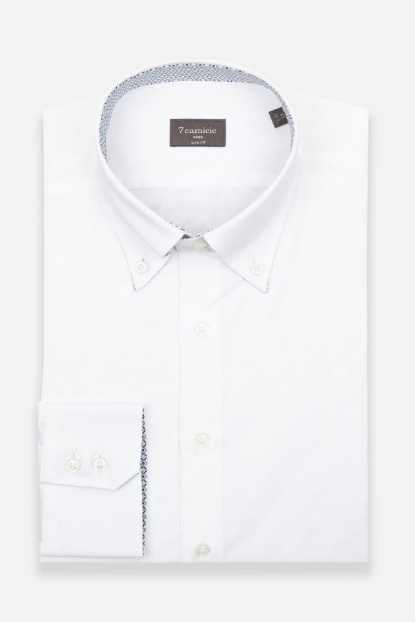 Chemise Homme Roma Sport Popelin Stretch Blanc