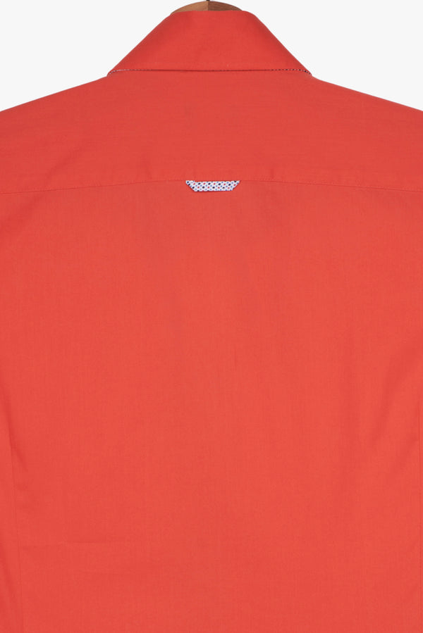 Camisa Hombre Roma Sport Popelin Stretch Rojo