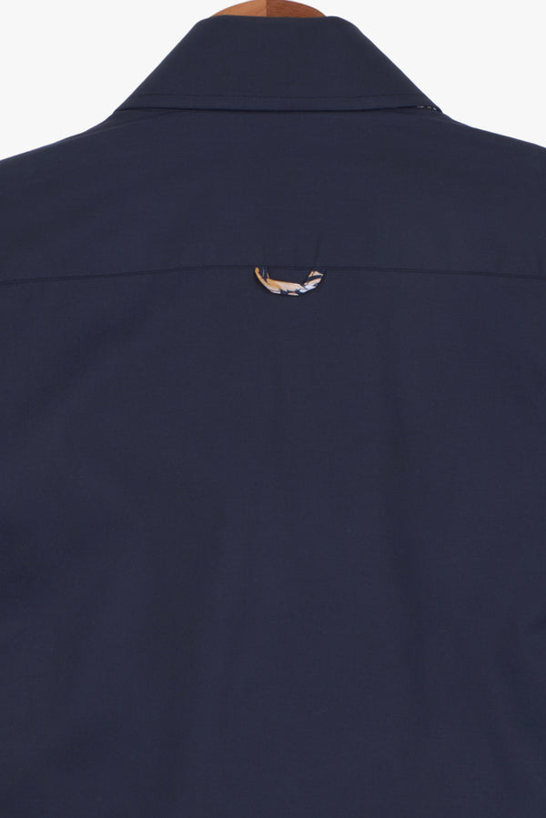 Chemise Homme Roma Sport Popelin Stretch Bleu