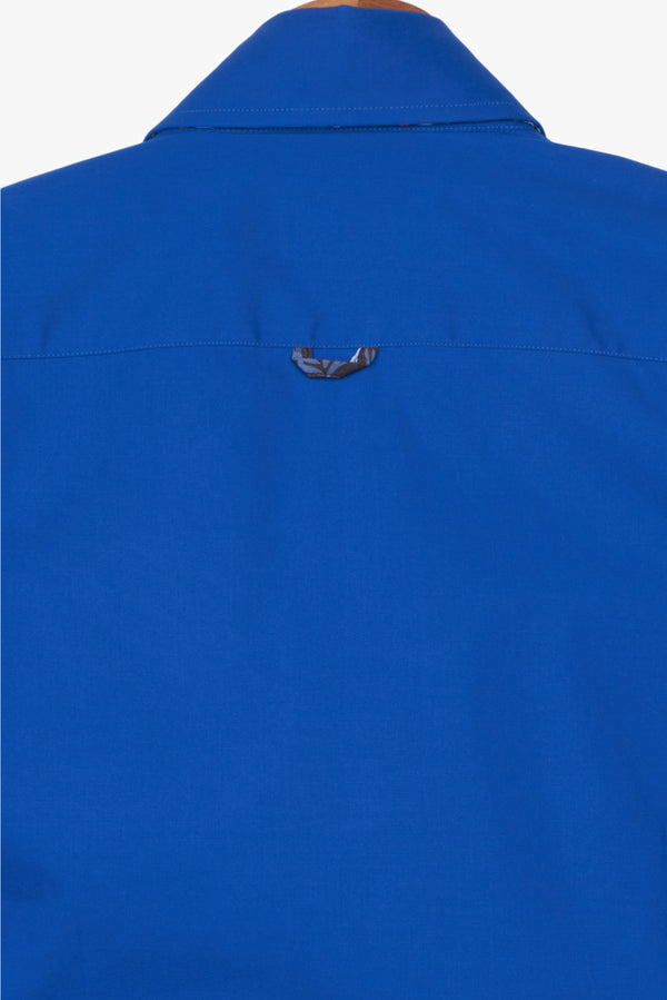 Camicia Uomo Roma Sport Popelin Stretch Blu scuro