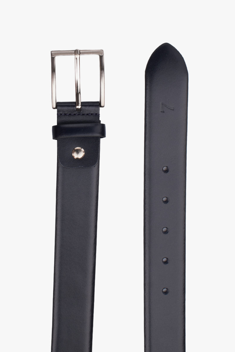 Cintura In Vera Pelle Con Lettering E Logo