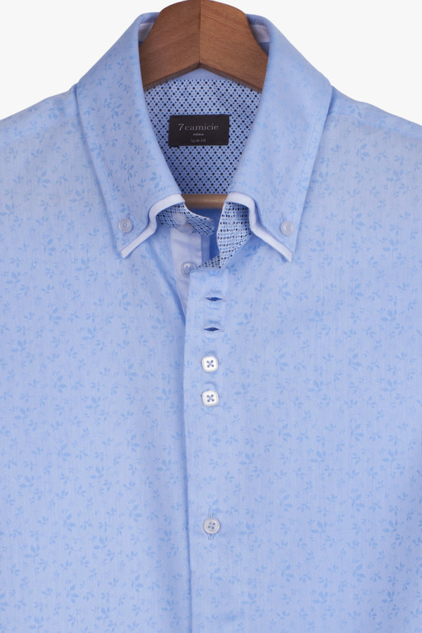 Camisa Hombre Marco Polo Iconic Twill Azul Claro Azul Claro