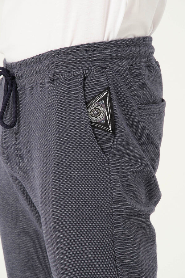 Herren-Jogginghose grau und blau