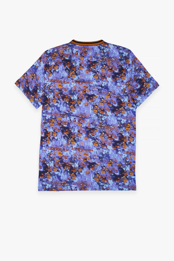 T-shirt Uomo Cotone Blu Celeste