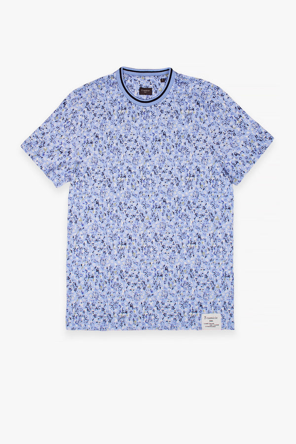 T-shirt Uomo Cotone Blu Blu