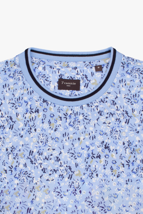 T-shirt Uomo Cotone Blu Blu