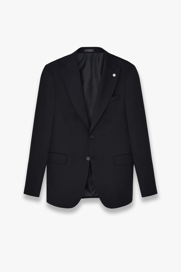 Polyviscose Man Suit Black