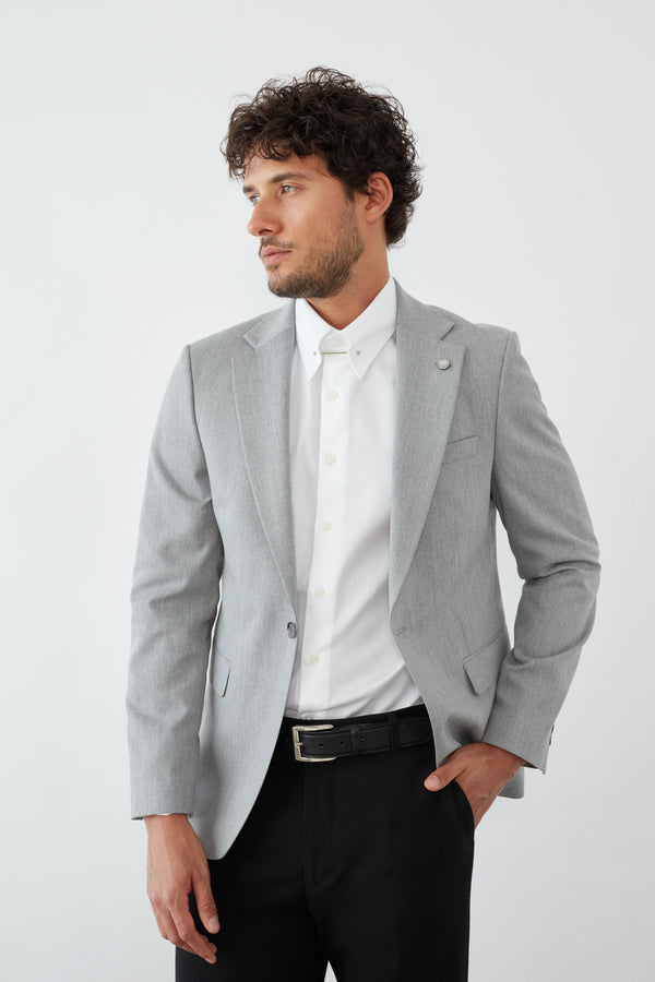 Man Jacket Light Grey