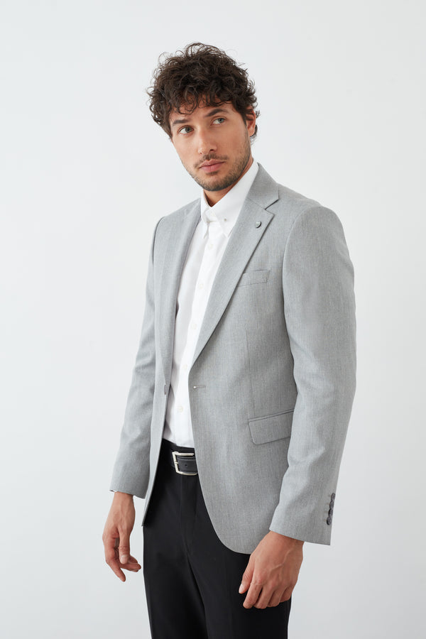Man Jacket Light Grey