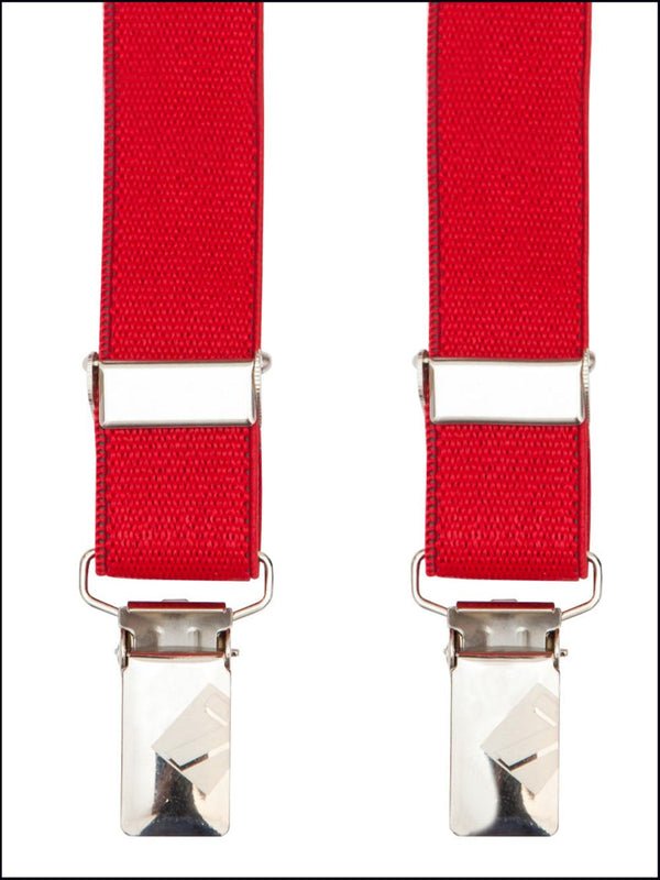 Stretch Man Suspenders Red