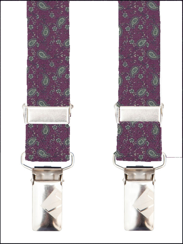 Tirantes Hombre Elastan Rojo Verde